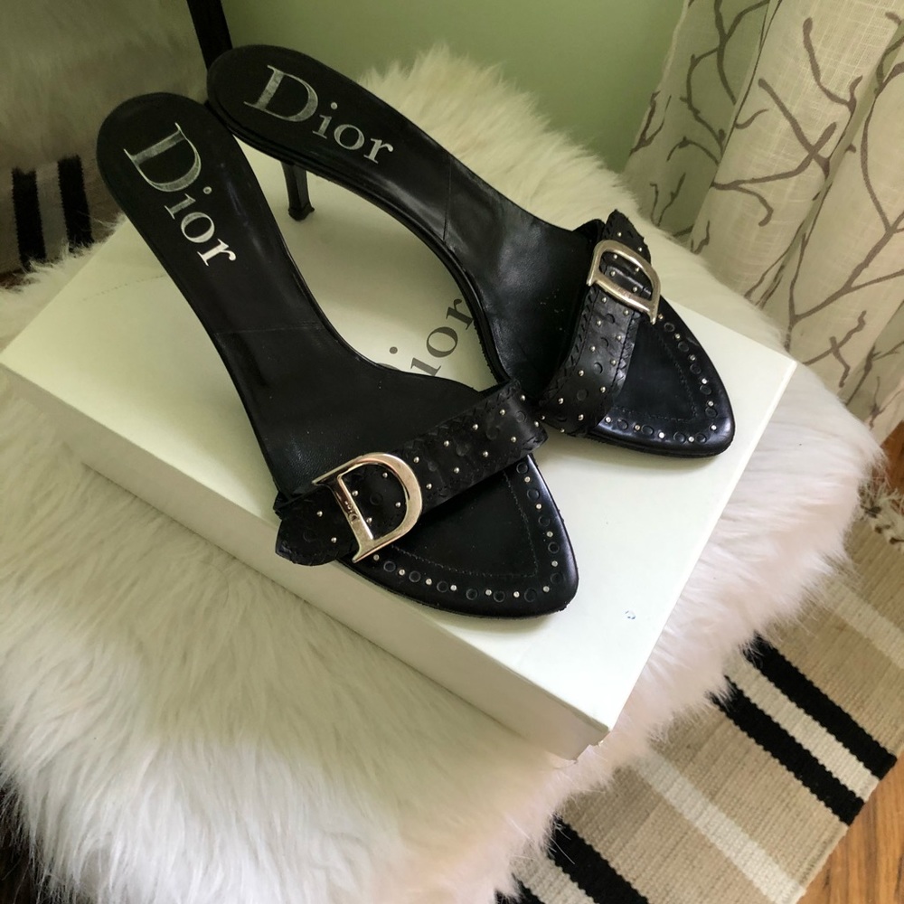 Christian Dior Slide Sandals, Size 9